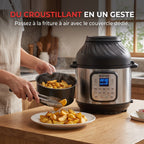 Multicuiseur et Air Fryer REVO Fusion 6 – 5,7 L – 1500 W – 11 fonctions de cuisson – Cuisson sous pression et friture à air