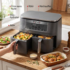 Friteuse à air chaud REVO Synora 7,6 – Double zone 7,6 L – 6 modes – Cuisson synchronisée